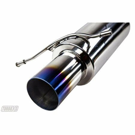 HANDS ON Rear Muffler Assembly with Titanium Tip for 2002-2007 WRX-STI HA3848859